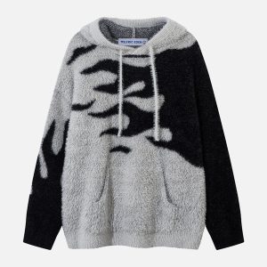 Aelfric Eden Flame Patchwork Knit Hoodie