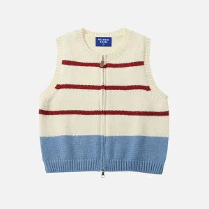 Aelfric Eden Stripe Zip Up Sweater Vest