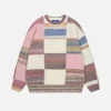 Aelfric Eden Color Blocking Plaid Sweater