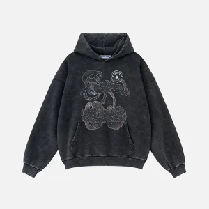 Aelfric Eden Blurring Cherry Washed Hoodie