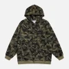 Aelfric Eden Camouflage Zip Up Hoodie