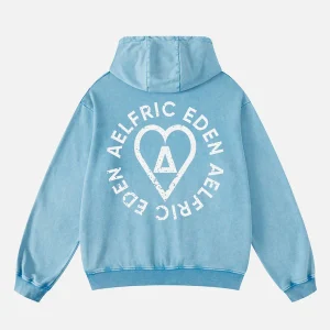 Aelfric Eden Basic Washed 3D Print Hoodie