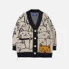 Aelfric Eden Cartoon Cat Print Knit Cardigan