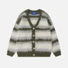 Aelfric Eden Color Blocking Striped Cardigan