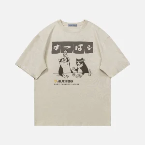 Aelfric Eden The Cat After Work Print Tee