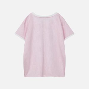 Aelfric Eden Print Mesh V-Neck Tee