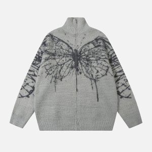 Aelfric Eden Butterfly Jacquard Cardigan