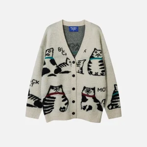 Aelfric Eden Cat Graphic Cardigan