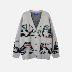 Aelfric Eden Cat Graphic Cardigan