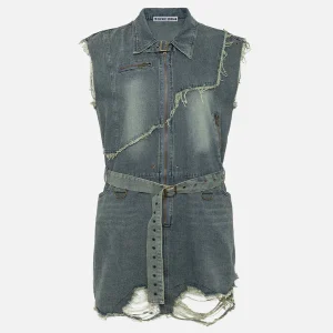 Aelfric Eden Distressed Washed Denim Dress