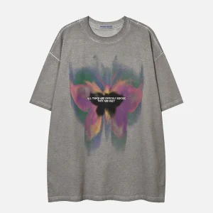 Aelfric Eden Blurring Butterfly Washed Tee