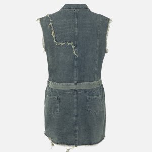 Aelfric Eden Distressed Washed Denim Dress