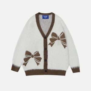 Aelfric Eden Bow Jacquard Cardigan